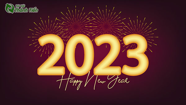 background tet happy new year 2023 