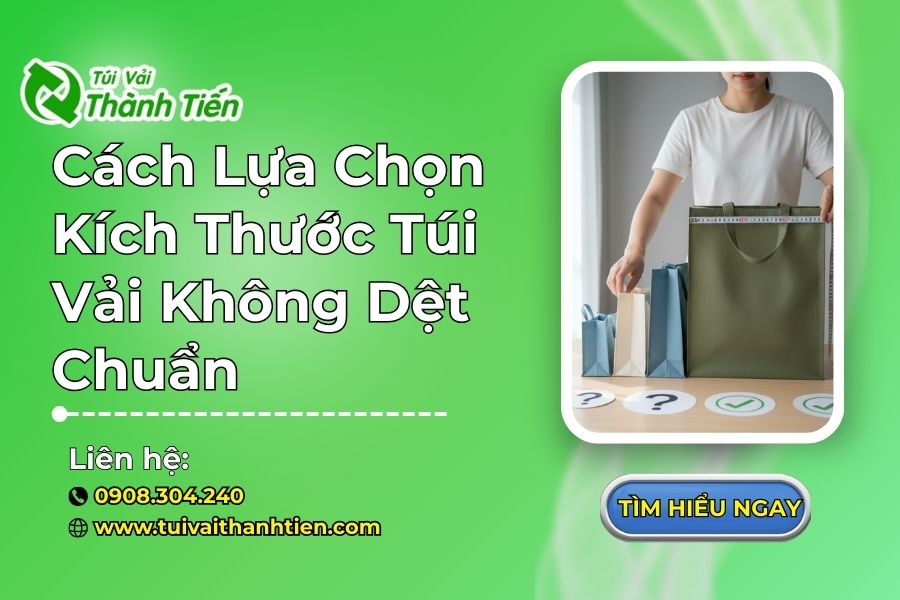 Cách Lựa Chọn Kích Thước Túi Vải Không Dệt Chuẩn