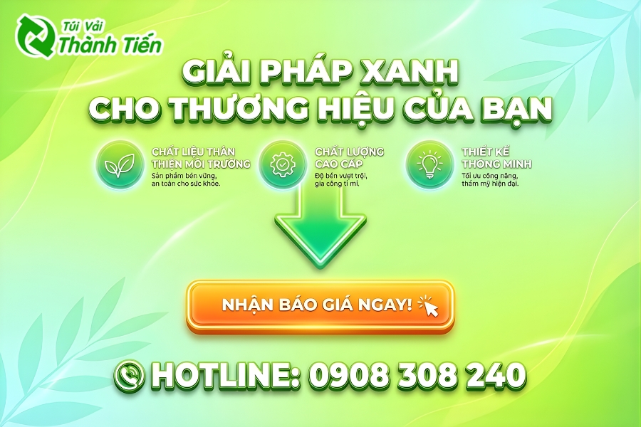 Túi Vải Thành Tiến chuyên nhận may túi vải đựng laptop chất lượng cao tại TPHCM và Hà Nội