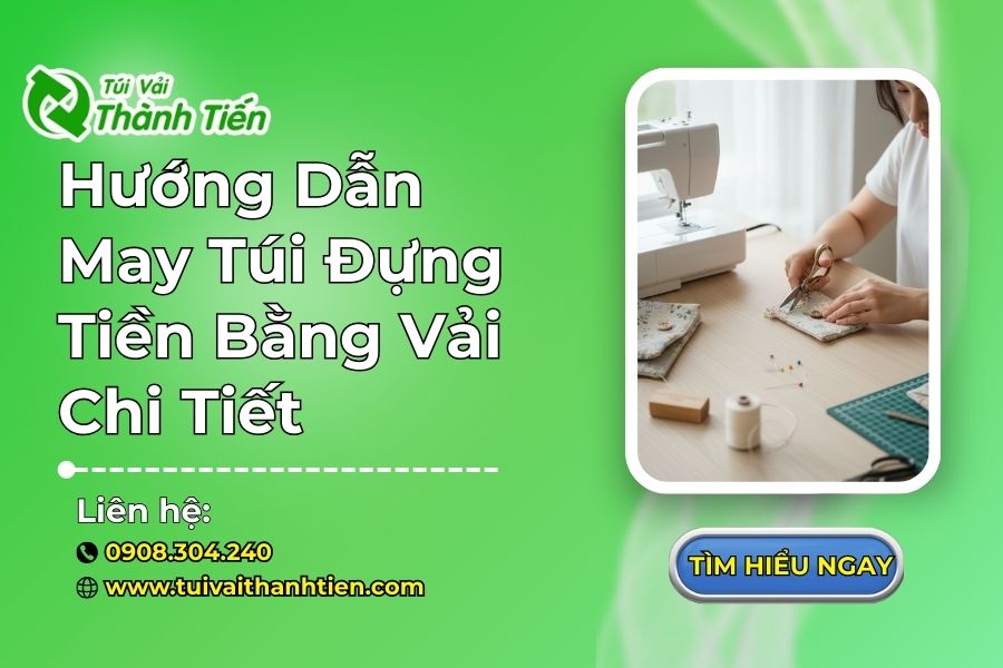 Hướng Dẫn May Túi Đựng Tiền Bằng Vải Chi Tiết
