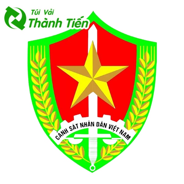 Mẫu logo công an nhân dân vector PSD