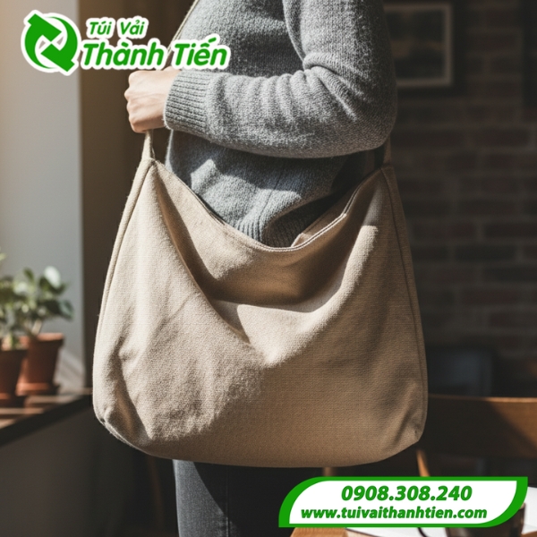 Mẫu 1 túi đeo chéo vải nữ