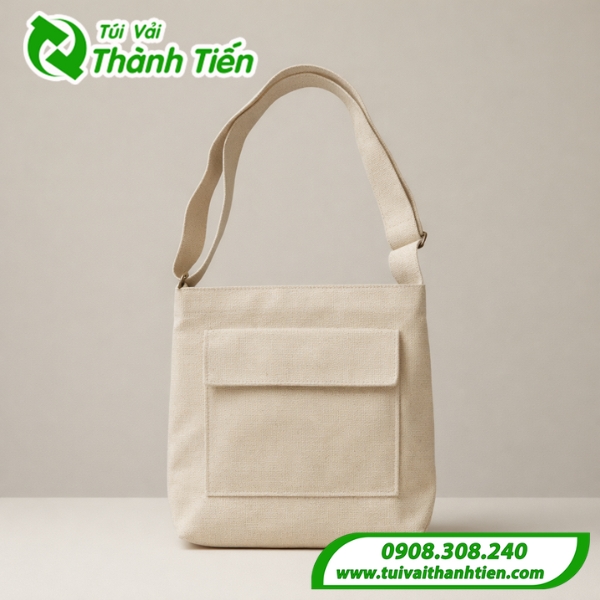 Mẫu 5: Túi đeo chéo vải canvas thời trang