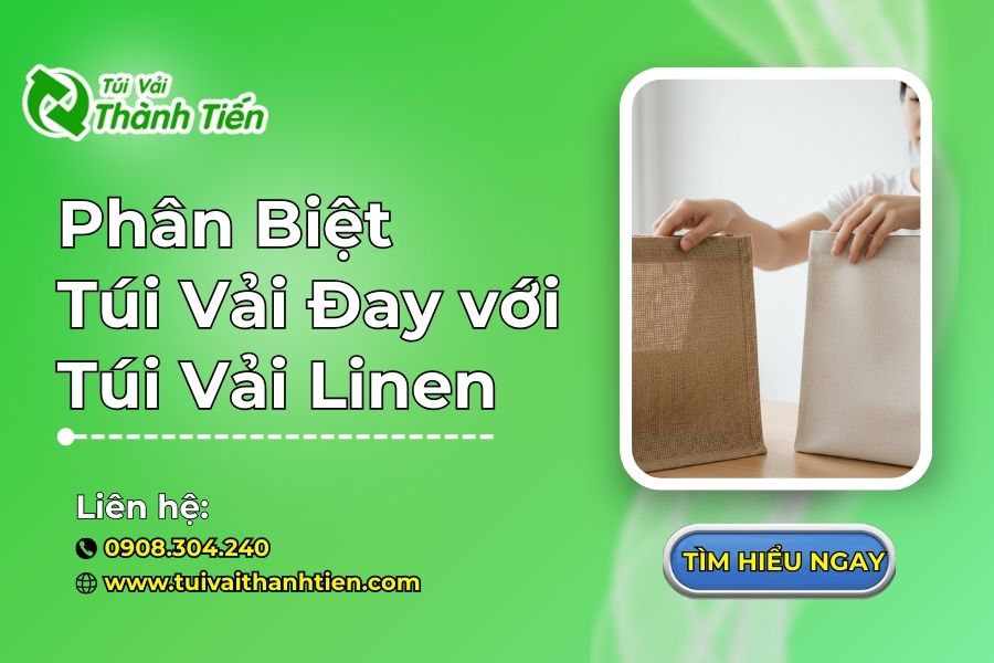Phân Biệt Túi Vải Đay với Túi Vải Linen