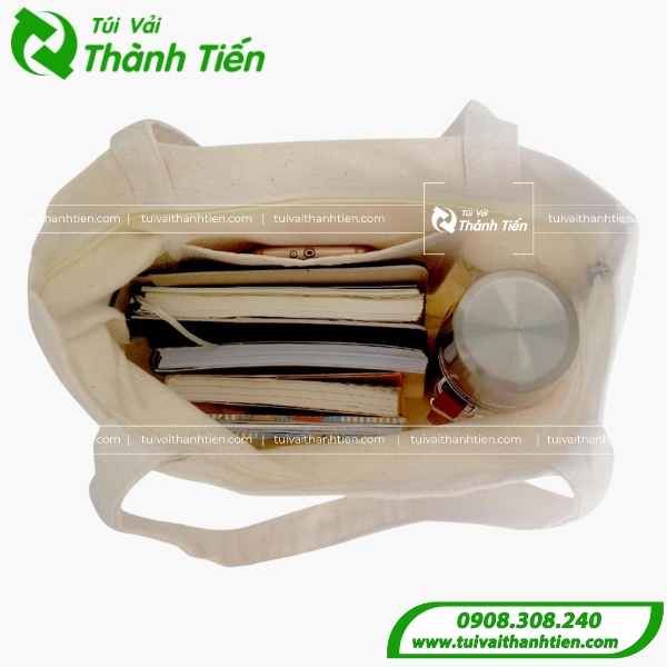 Mẫu túi vải đựng tài liệu có dây kéo