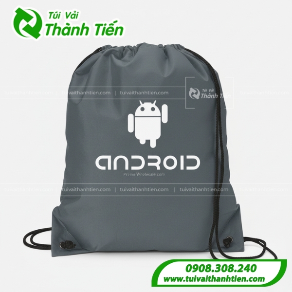 Túi vải dù dây rút Android