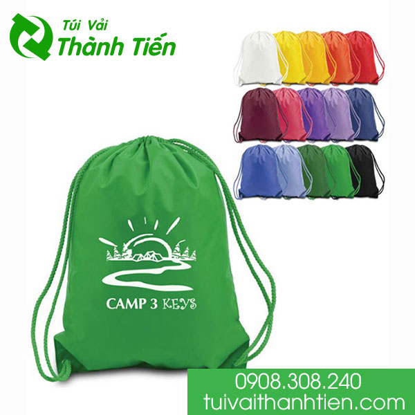 Mẫu túi vải dù dây rút đi phượt