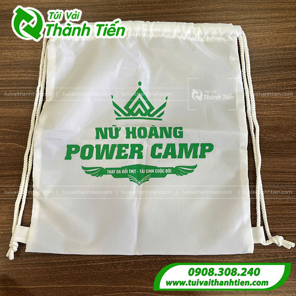 Mẫu túi vải dây rút Power Camp