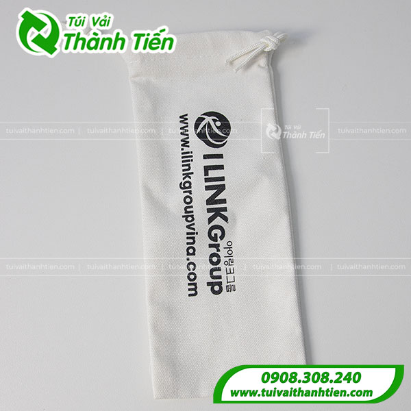 Mẫu túi vải đựng bình nước dây rút