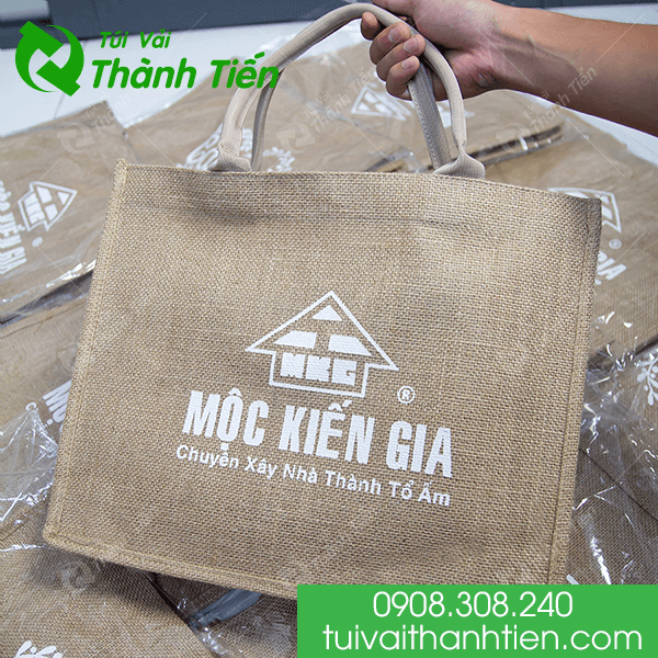 túi vải đay cán màng mộc kiến gia