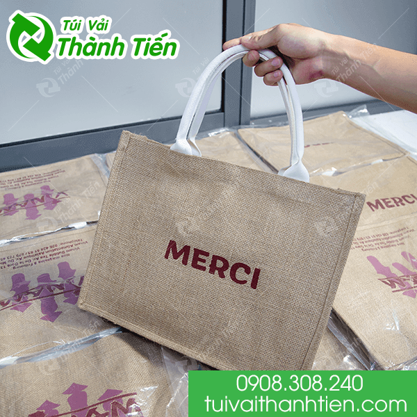 đơn hàng túi vải đay merci nước ngoài