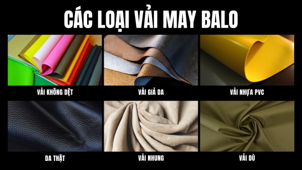 Tham khảo một số chất liệu vải may balo