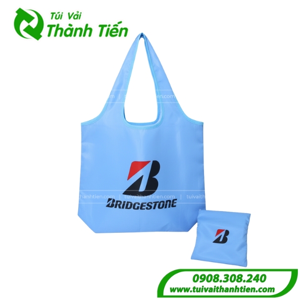 Mẫu túi vải dây rút gấp gọn