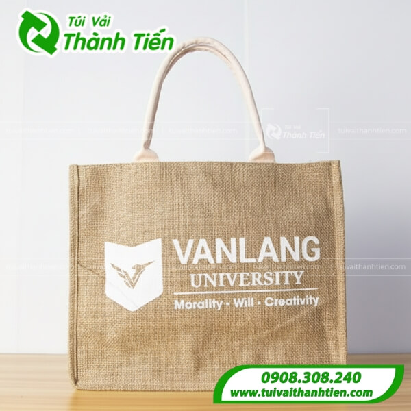 T&uacute;i vải&nbsp;đay - qu&agrave; lưu niệm lễ tốt nghiệp sinh vi&ecirc;n&nbsp;Đại học Văn Lang