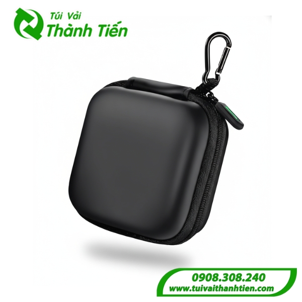 Mẫu túi vải đựng tai nghe dáng vuông