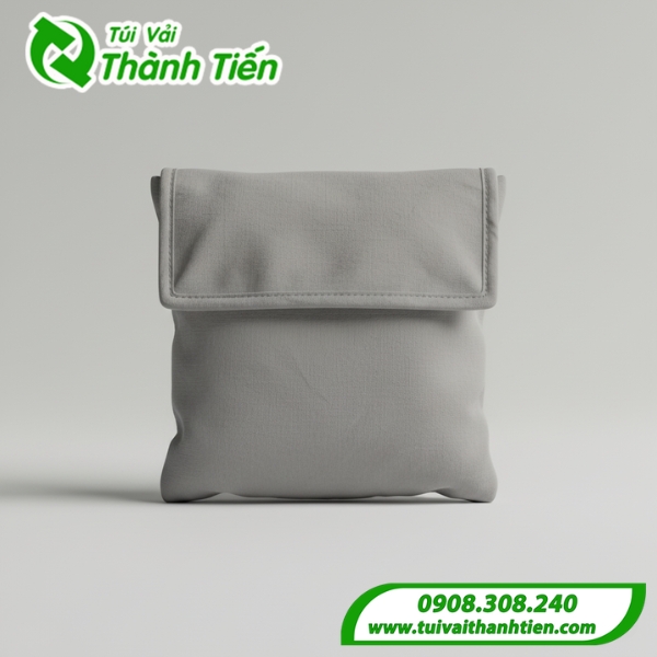 Mẫu túi vải đựng tai nghe nắp gập