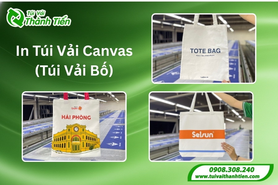 dịch vụ in túi vải bố - canvas