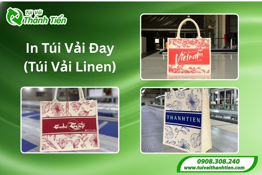 Dịch vụ in túi vải đay linen