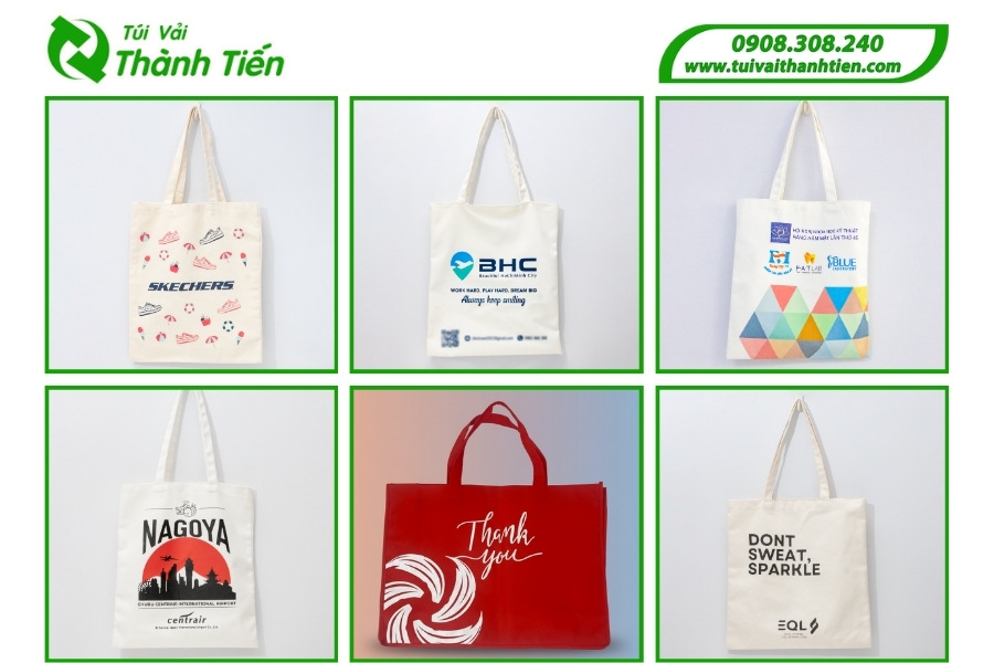 Mẫu in túi vải bố - canvas Thành Tiến đã thực hiện