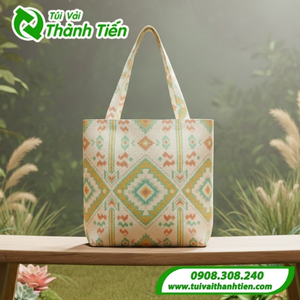Mẫu túi tote thổ cẩm