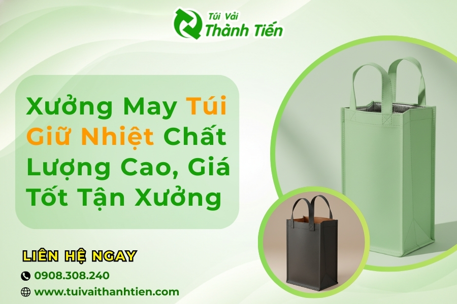 Xưởng may tui giữ nhiệt uy t&iacute;n Th&agrave;nh Tiến