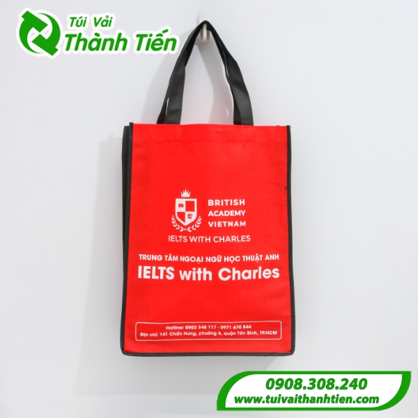 Mẫu túi vải không dệt đựng sách