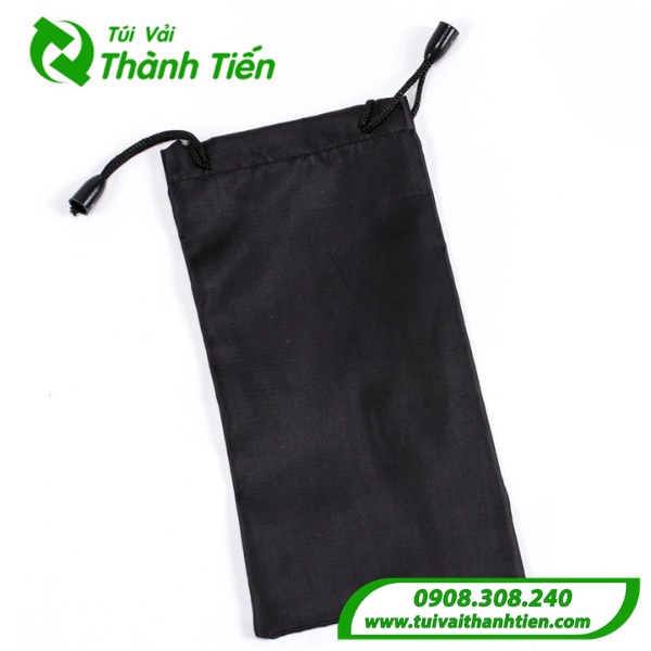 Mẫu túi vải đựng kính vải dù màu đen