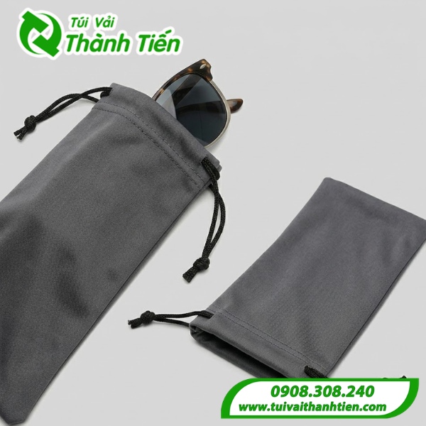Mẫu túi vải dù microfiber đựng mắt kính