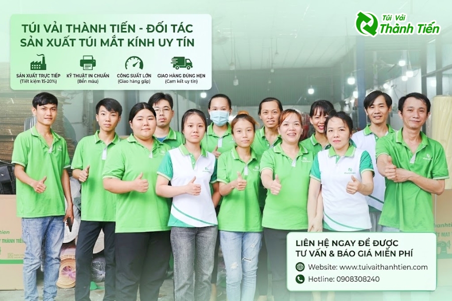 Đối tác tin cậy cho doanh nghiệp cần may túi vải đựng kính
