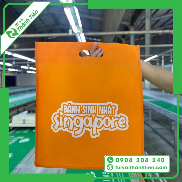Túi Vải Không Dệt Màu Cam