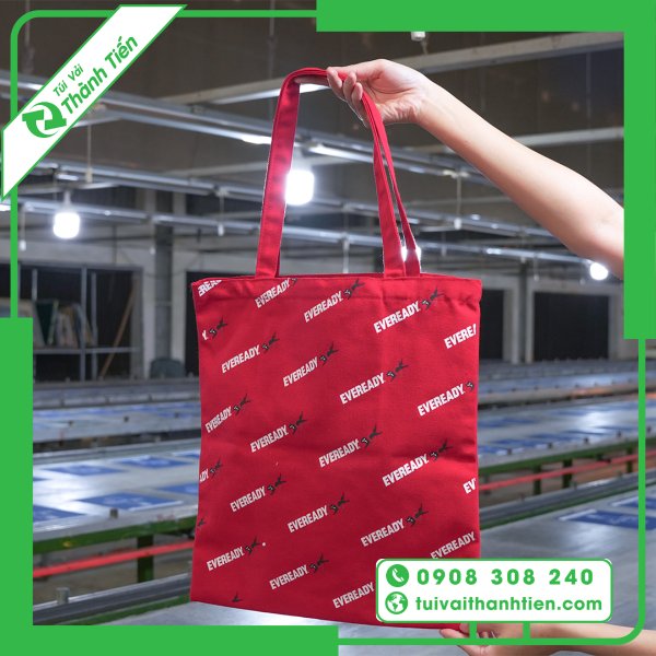 Mẫu Túi Vải Canvas Màu Đỏ
